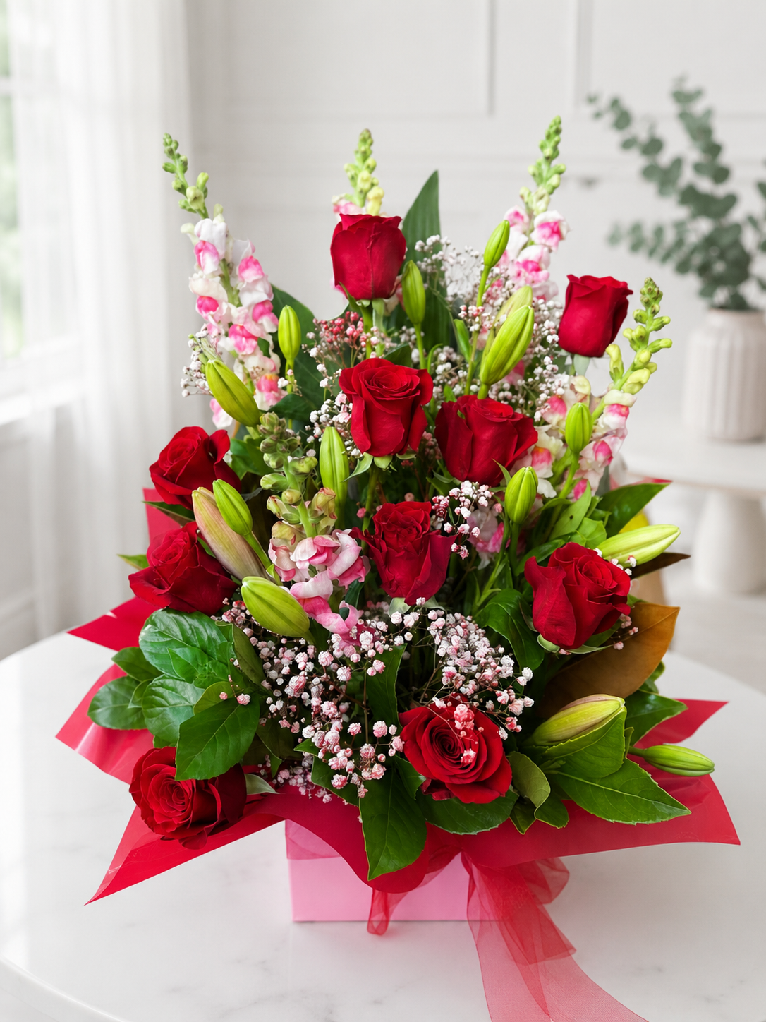 Red Roses Fiesta Arrangement