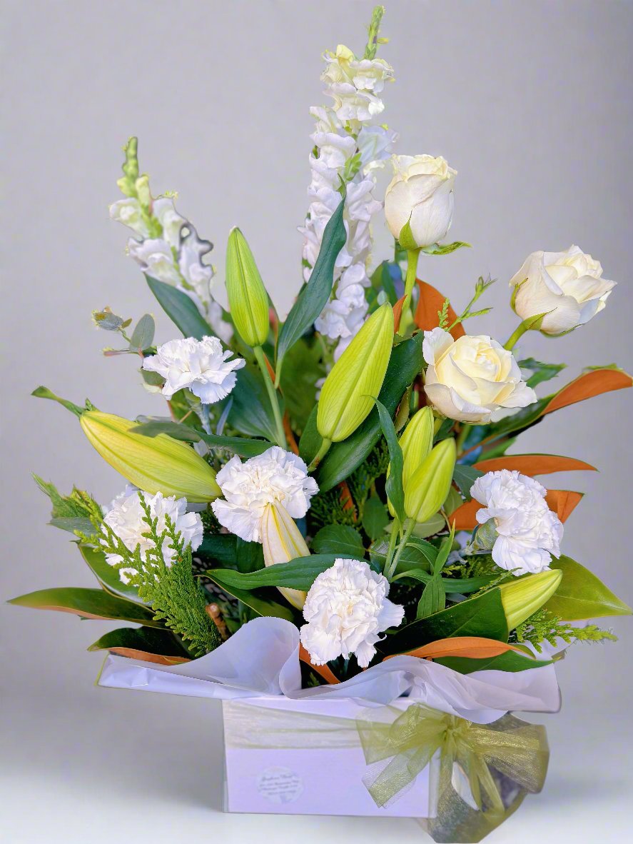 Classic White Flowers Box
