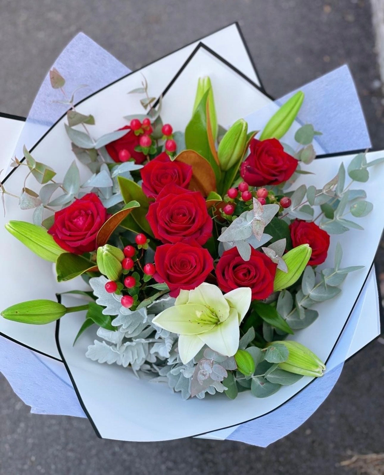 Red Blooms Bouquet