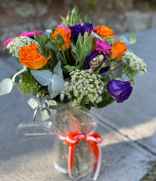 Colorful Bouquet in a Vase