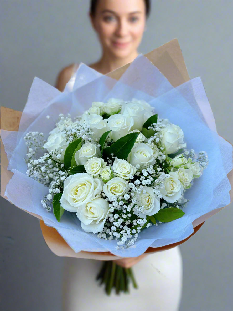 White Roses Bouquet