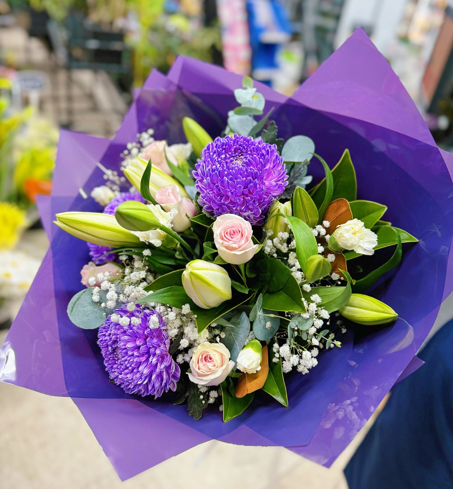 Purple Mixed Blooms Bouquet