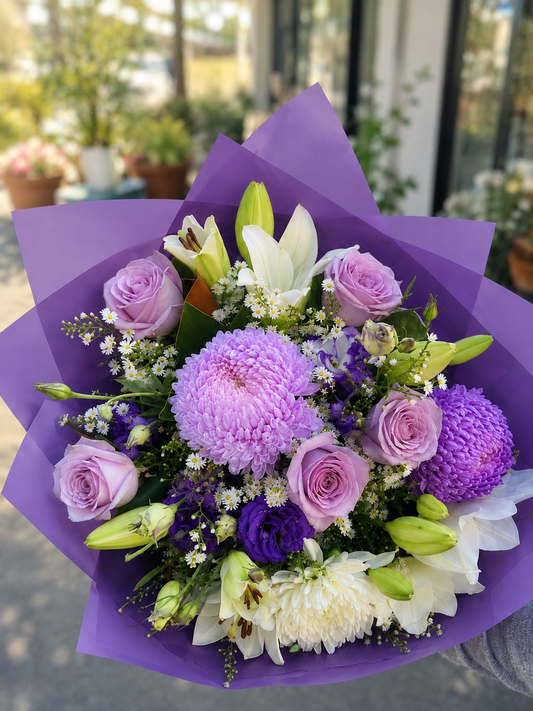 Purple Blooms Bouquet