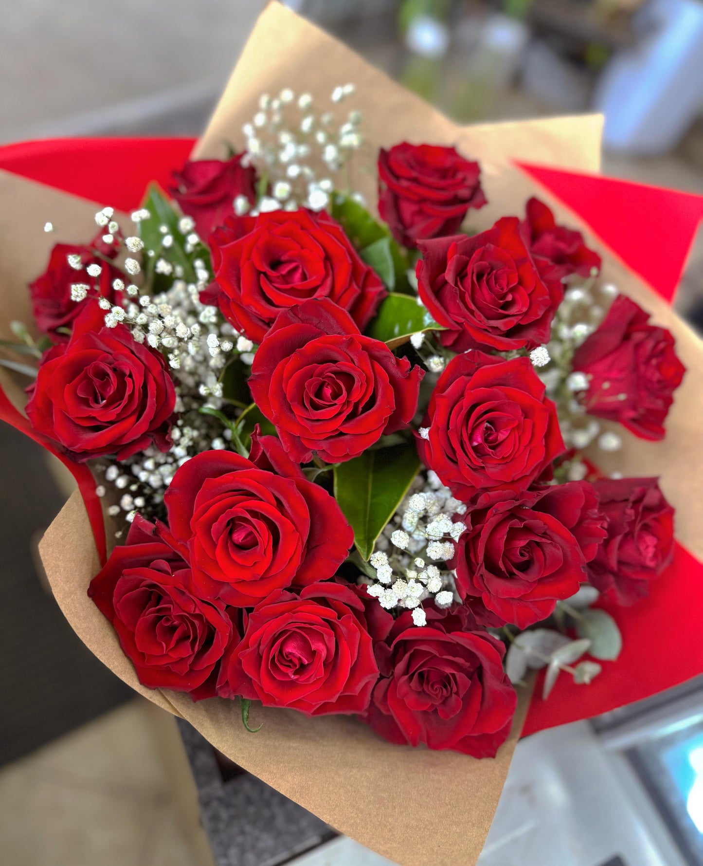 Premium Red Roses Bouquet