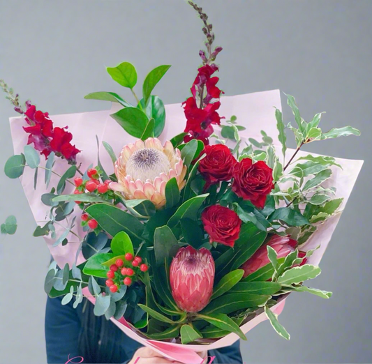 Mixed Native & Roses Bouquet