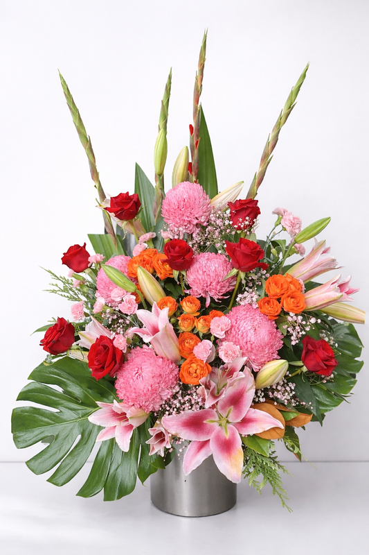 Vibrant Mixed Flower Vase