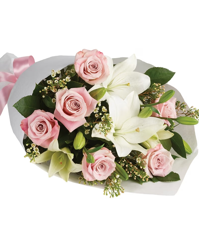 Roses & Lilies Pastel Bouquet