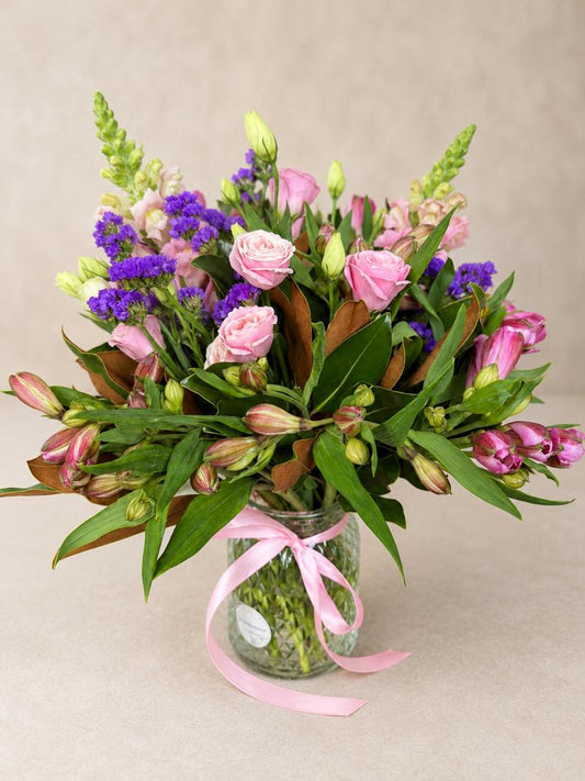 Blushing Meadow Vase