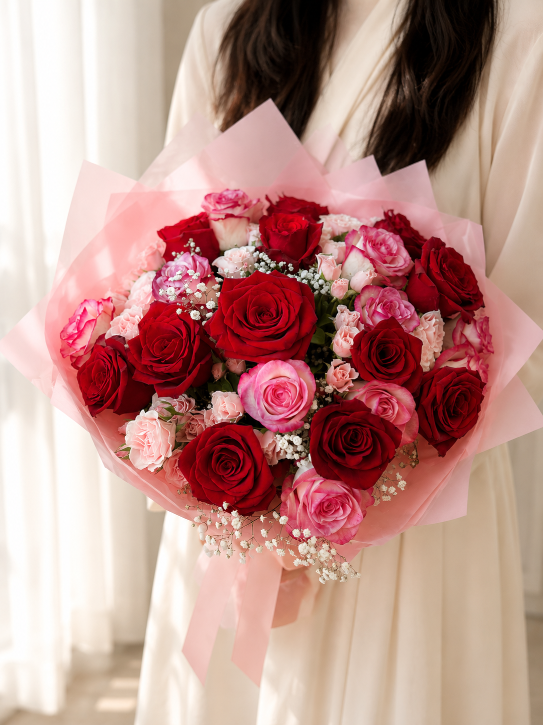 Love Letters Mixed Roses Bouquet