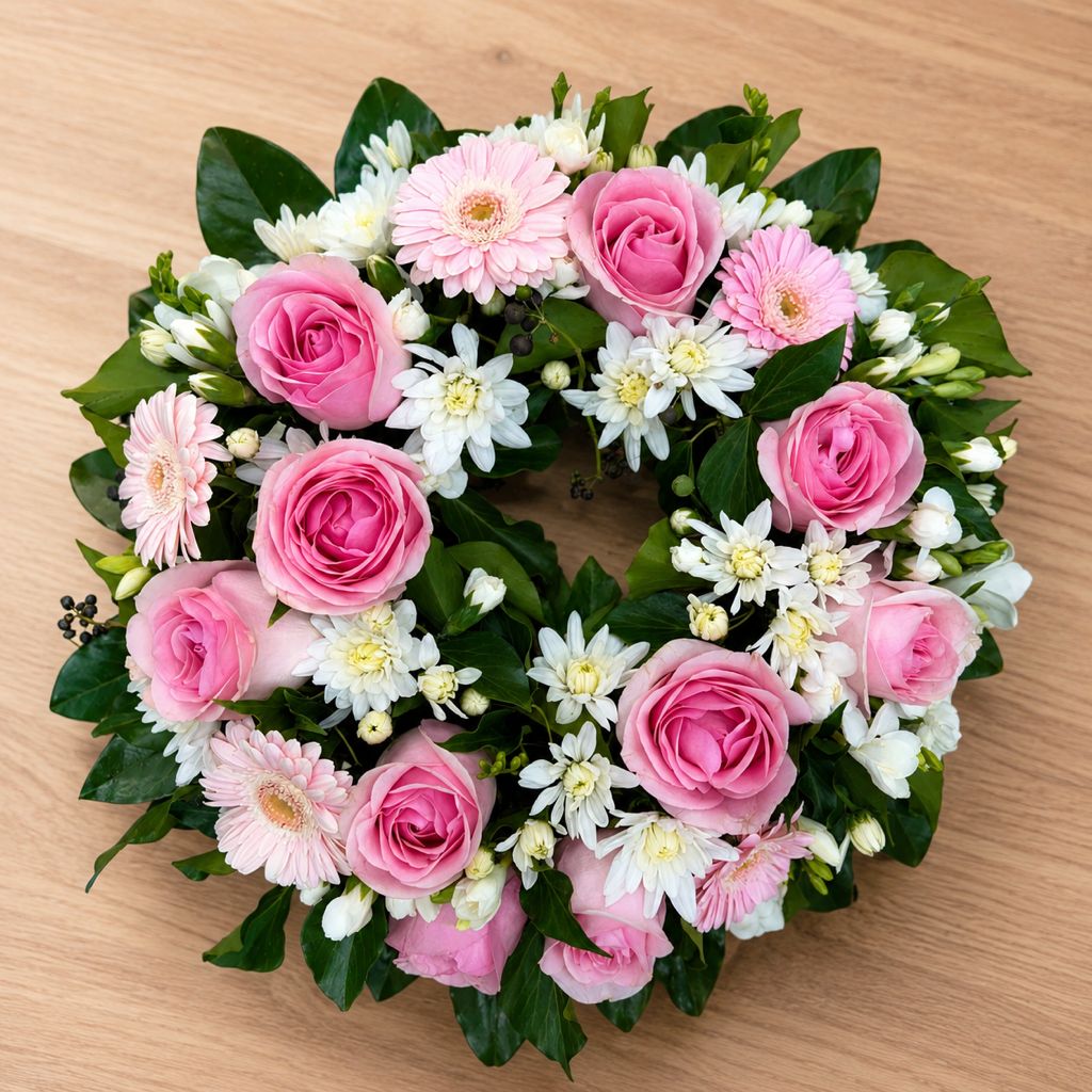 Pink Remembrance Wreath