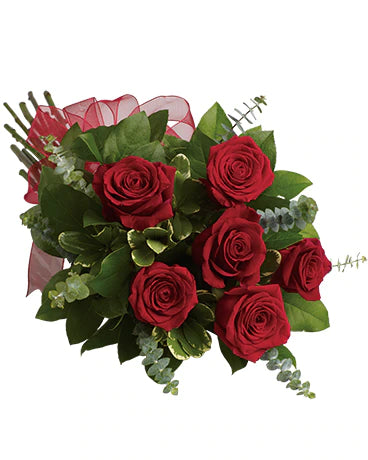 Fall In Love 6 Red Roses Bouquet