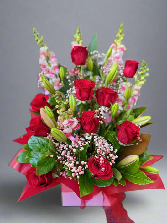 Red Roses Fiesta Arrangement